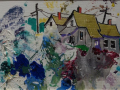 $375 AC-1S3-25119 9.5 x 11.5 matted frame white @ Village Studios