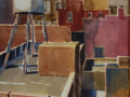 SOLD $575 MM-1S3-25045 16x12 matted frame white